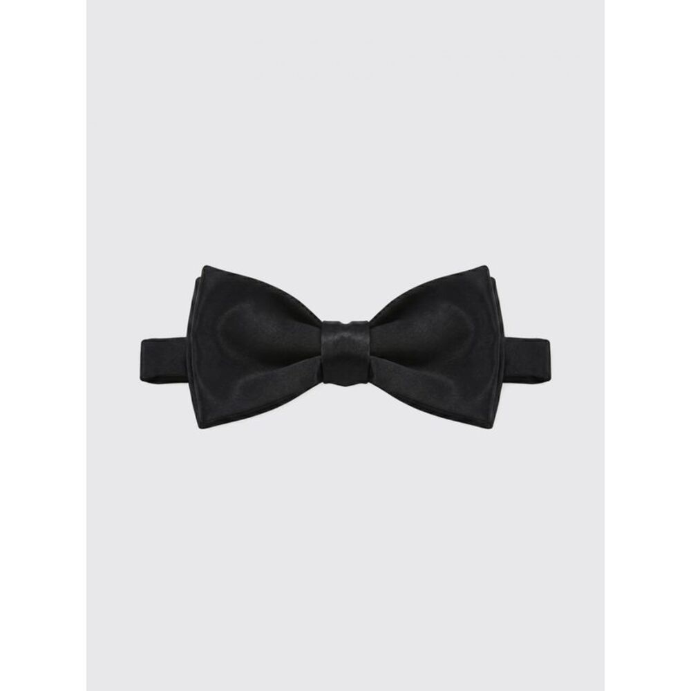 Tom Ford Men Tom Ford Black Pure Silk Bow Tie With Adjustable Hook Closure